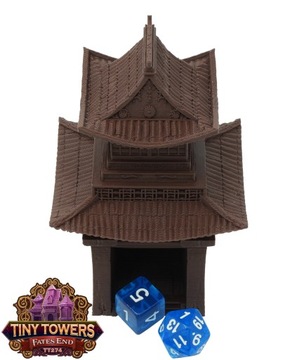 Маленькая Япония - маленькая башня для игры в кости - Конец судьбы Сёгун Крошечные башни Башня для игры в кости