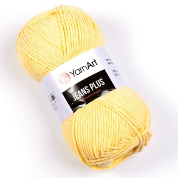 Włóczka YarnArt Jeans Plus kolor ŻÓŁTY 88