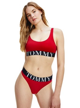 TOMMY HILFIGER DAMSKI BIUSTONOSZ BRALETTE RED r.XS