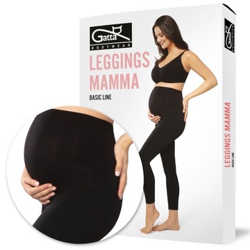 Legginsy ciążowe Gatta Mamma Black r. S/M