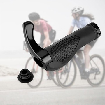 КОМПЛЕКТ НАРУЧОК НА РУЛЬ ROCKBROS ЭРГОНОМИЧНЫЕ ПРОФИЛИРОВАННЫЕ УГЛОВЫЕ РУЧКИ