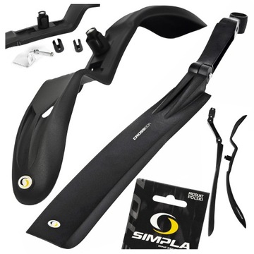 BŁOTNIKI ROWEROWE KOMPLET SIMPLA CROSS PLUS SDR + RAPTOR SDF 24/26/27,5/29