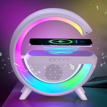 RGB СВЕТОДИОДНАЯ ИГРОВАЯ ЛАМПА QI ИНДУКЦИОННОЕ ЗАРЯДНОЕ УСТРОЙСТВО ЧАСЫ БУДИЛЬНИК ДИНАМИК РАДИО