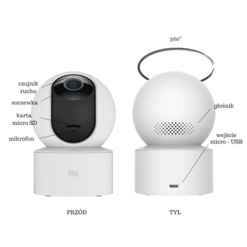 УМНАЯ ДОМАШНЯЯ КАМЕРА XIAOMI 360° WIFI 1080P