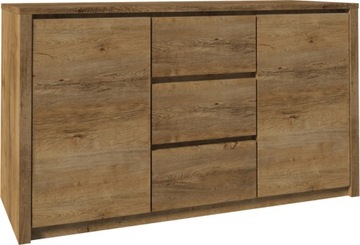 Komoda z szufladami 140 cm pojemna Meble do Salonu