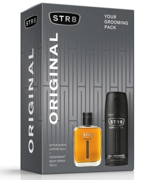 STR8 ORIGINAL ZESTAW MĘSKI WODA PO GOLENIU + DEZODORANT W SPRAYU