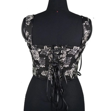 Rose Black Corset Top Sexy Women's Plus Size Corse