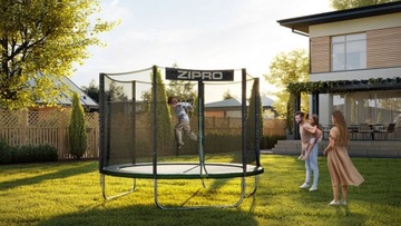 Садовый батут Zipro Jump Pro с внешней сеткой 8 футов 252 см
