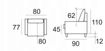 Ars Set 3+1+1 диван диван, кресло, 2 шт.