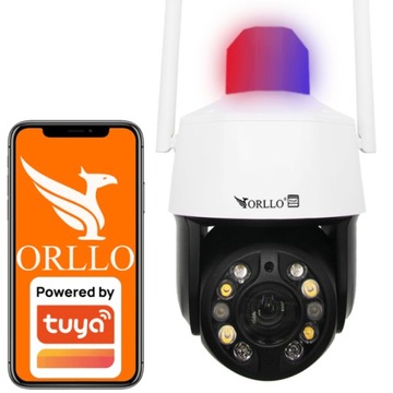 Kamera Zewnętrzna WiFi IP POE Obrotowa 355° 5Mpx ORLLO TZ3 powiadamianie