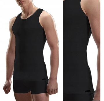 KOSZULKA MĘSKA CORNETTE CZARNE 4XL