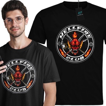 KOSZULKA UNISEX STRANGER THINGS HELLFIRE CLUB S