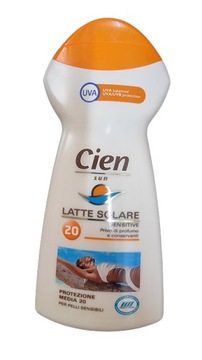 CIEN SUN LATTE SOLARE KREM DO OPALANIA 20 SPF 250m