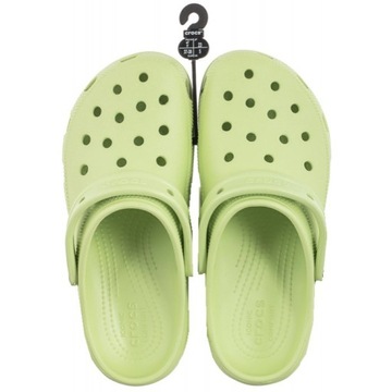 Buty Klapki Damskie Crocs Classic Platform 206750 Zielone