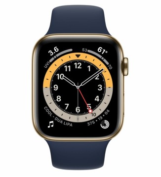 Apple Watch 6 40mm GPS + Cellular LTE złoty stal zaplombowany Apple Pay