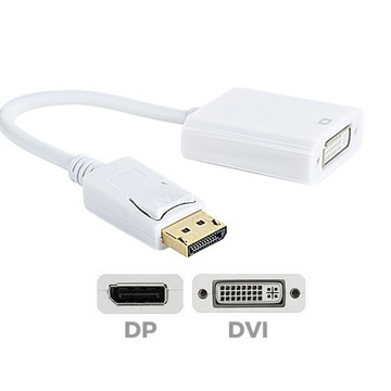 АДАПТЕР ДИСПЛЕЯ – DVI DP АДАПТЕР DVI-I (F) КОНВЕРТЕР БЕЛЫЙ