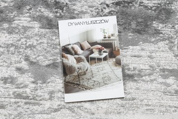 STYLOWY MIĘKKI DYWAN owal 80x150 cm szary #AT4569