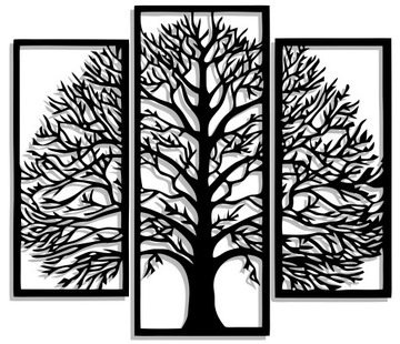 AŻUROWY OBRAZ PANEL ŚCIENNY TRYPTYK 80CM M! 17 KOL
