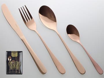 Komplet sztućców 24el PINTINOX Royal Satin Copper