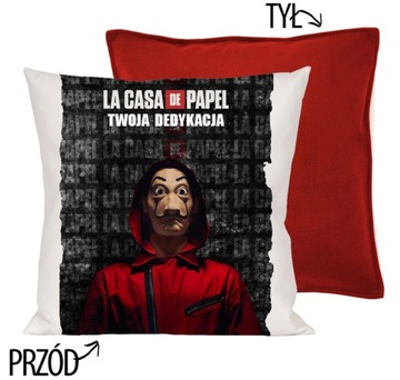 PODUSZKA DOM Z PAPIERU LA CASA DE PAPEL PREZENT N4