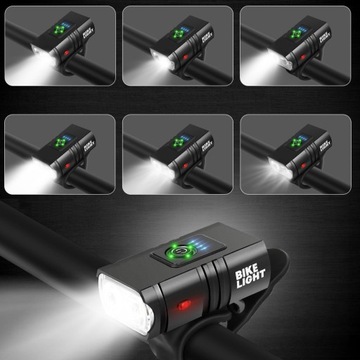 МОЩНАЯ СВЕТОДИОДНАЯ ВЕЛОСИПЕДНАЯ ЛАМПА ACU USB ПЕРЕДНЯЯ + ЗАДНЯЯ