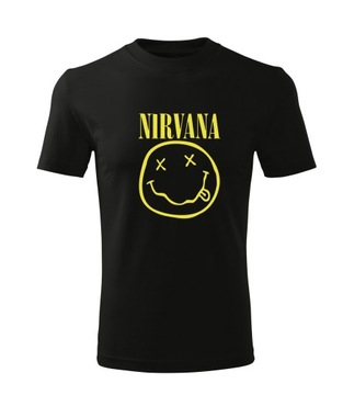 Koszulka T-shirt D484 NIRVANA NIRWANA MUZYKA męska różne kolory