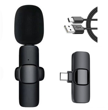 BEZPRZEWODOWY MIKROFON KRAWATOWY USB-C Dla Android Apple iPhone 15