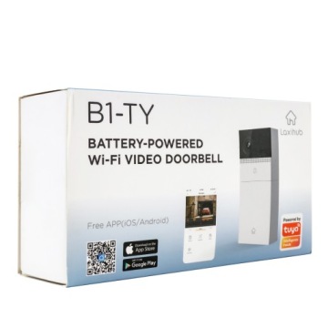 Дверной звонок на батарейках, Wi-Fi камера Tuya Laxihub B1-TY