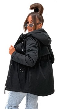 Jesienna_Dwustronna_DAMSKA Kurtka_Parka kolory - XXL