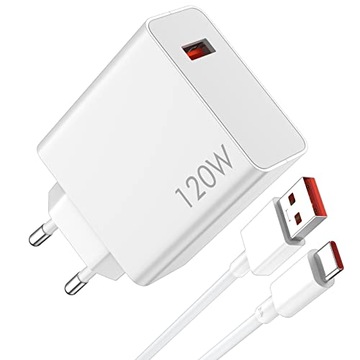 QC 5.0 120W SZYBKA ŁADOWARKA SIECIOWA +1M KABEL