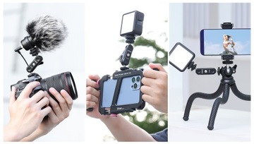 Ramię Uchwyt Mocowanie Magic Arm 9cm 2x Gwint 1/4'' Video VLOG ULANZI R102