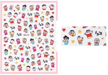 NAKLEJKI NA PAZNOKCIE CARTOON 104 MANGA KRESKÓWKI