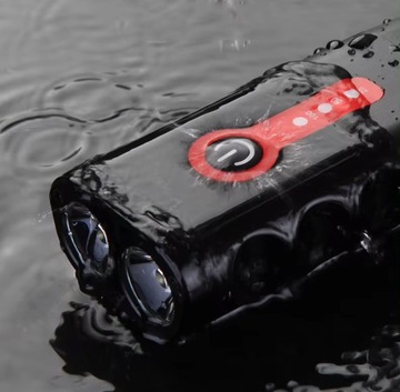 ВОДОНЕПРОНИЦАЕМЫЙ СВЕТОДИОДНЫЙ ВЕЛОСИПЕДНЫЙ ФОНАРЬ ПЕРЕДНЯЯ + ЗАДНЯЯ БАТАРЕЯ ДЛЯ ВЕЛОСИПЕДА USB 1800лм