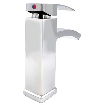 Смеситель для умывальника Смеситель для умывальника ХРОМ НИЗКИЙ ВАННАЯ КУБИЧЕСКИЙ ВОДОПАД