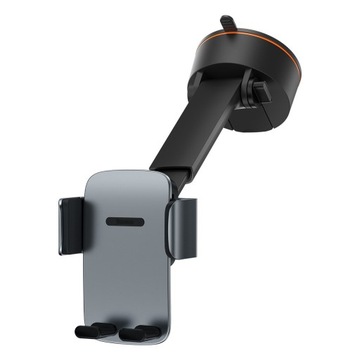 Автомобильный держатель Baseus Easy Control Pro Clamp, матовый черный, с присоской