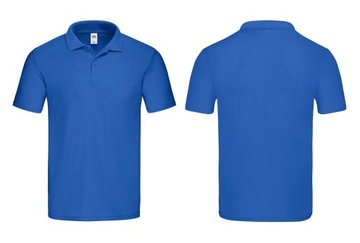 KOSZULKA Polo ORIGINAL Fruit of The Loom royal 3XL