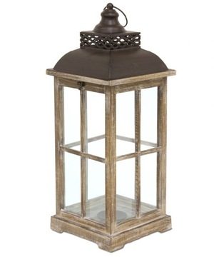 Большой деревянный фонарь 65 см XXL Candlestick Lantern