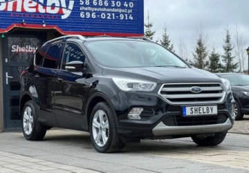 Ford Kuga II SUV Facelifting 2.0 TDCi 150KM 2019 Ford Kuga 2.0TDCI 150KM Xenon Led Klima Navi Pol Skora Parkasist PO OPLATA, zdjęcie 16