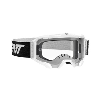 LEATT GOGLE VELOCITY 4.5 GOGGLE WHITE LENS CLEAR 83% - KOLOR BIAŁY/CZARNY