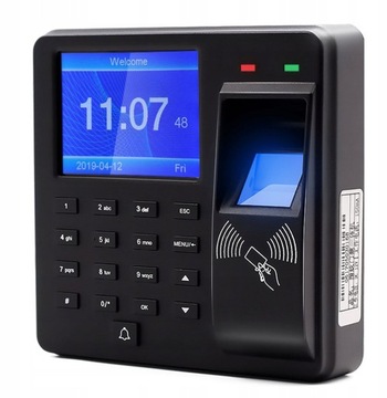 Rejestrator czasu pracy z kontrolą dostępu RFID, odcisk palca