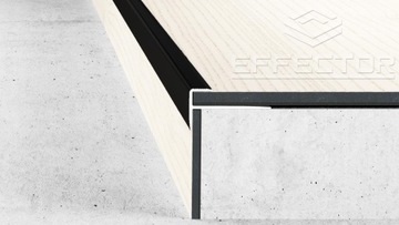 Profil schodowy do paneli winylowych LVT 5mm Czarn