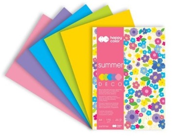 Бумага для творчества А4 Happy Color DECO SUMMER 3817