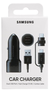 Автомобильное зарядное устройство ОРИГИНАЛ Samsung Fast 2USB