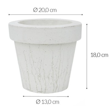 КРЫШКА ДЛЯ ЦВЕТОЧНОГО горшка РИБРЕТТА - архитектурный бетон