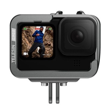 ALUMUNIOWA OBUDOWA TELESIN ZABEZPIECZAJĄCA DO KAMERY GOPRO HERO 11 / 10 / 9