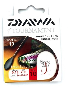 DAIWA SBIROLINO R8 HAK PRZYPON 10SZT