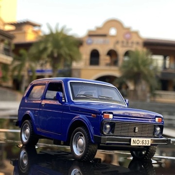1/32 русская модель автомобиля из сплава LADA NIVA LADA 2106, литые под давлением металлические игрушки
