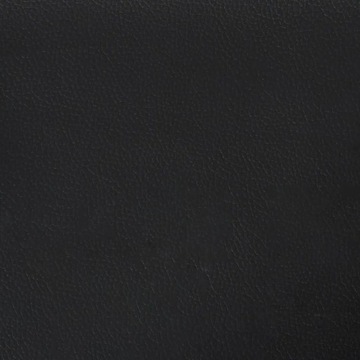 vidaXL Каркас кровати с изголовьем, черный, 140x190 см, искусственная кожа