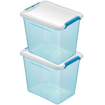 DUŻE POJEMNIKI PLASTIKOWE NA ŻYWNOŚĆ LUNCH 3L 2szt