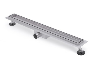 LINIOWY ODPŁYW POD PŁYTKĘ KOMPLET 60cm NISKI 52 mm STAL NIERDZEWNA 35L/MIN